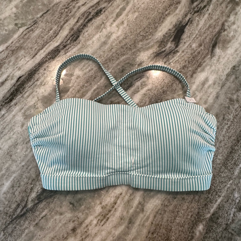 NWOT Shade & Shore Ribbed Bralette Adjustable Bikini Top, Multiple Sizes - Picture 4 of 8